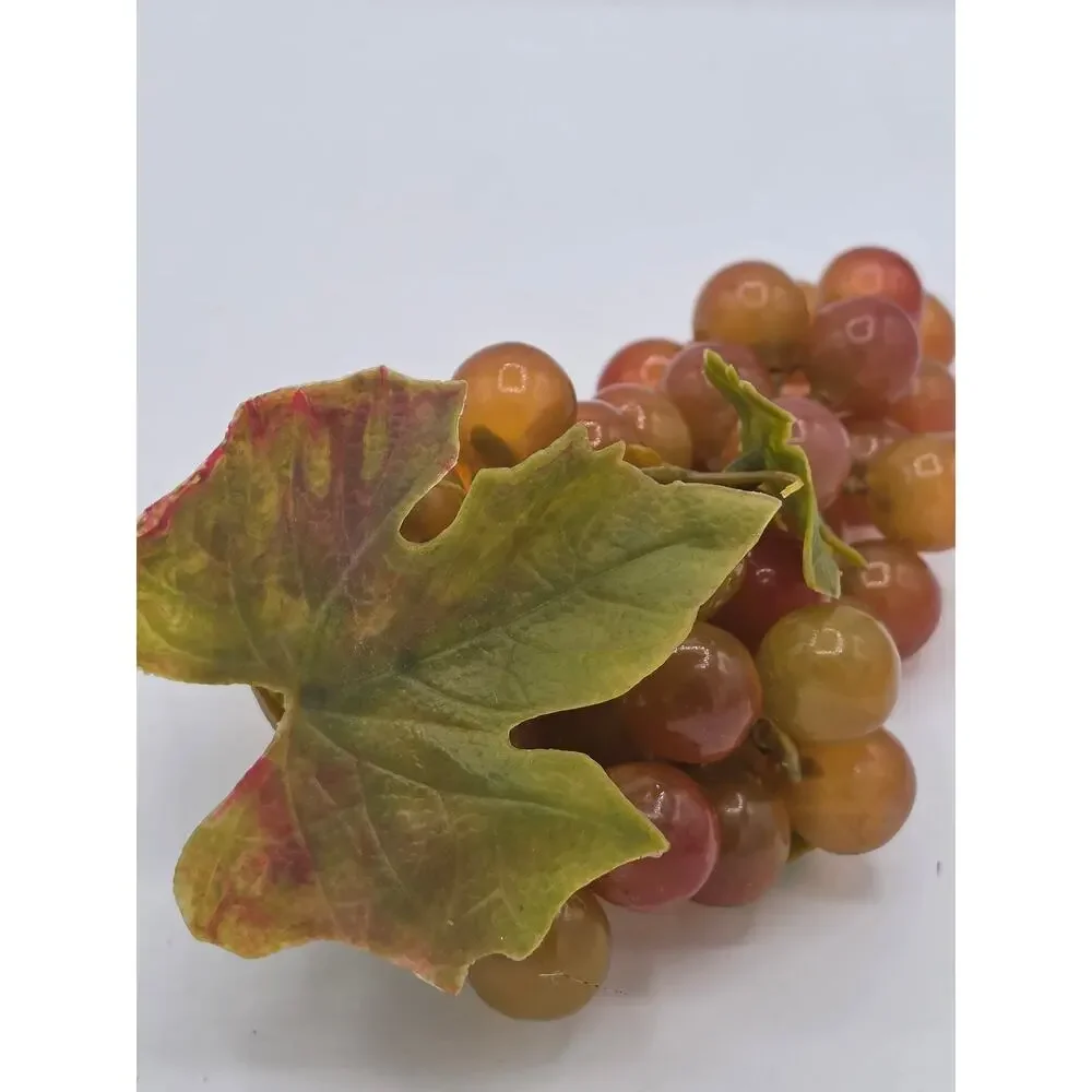 Vintage Mid Century Faux Rubber Grape Cluster 9